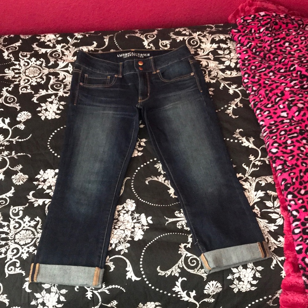 AEO denim- artist crop size 8 regular